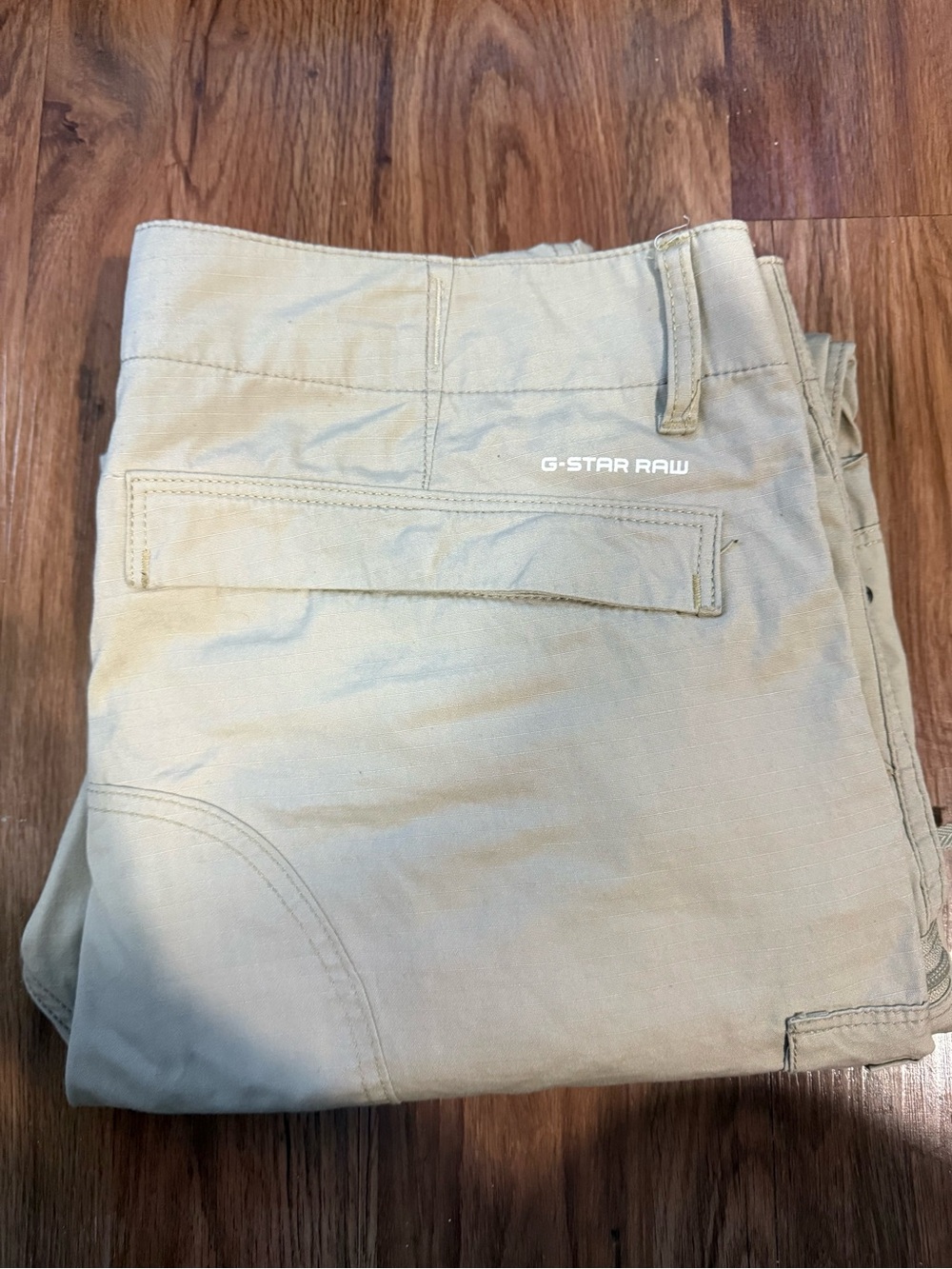 G-Star Raw Arris Straight Tapered Men's Beige Cargo Pants 36W Pre-owned
